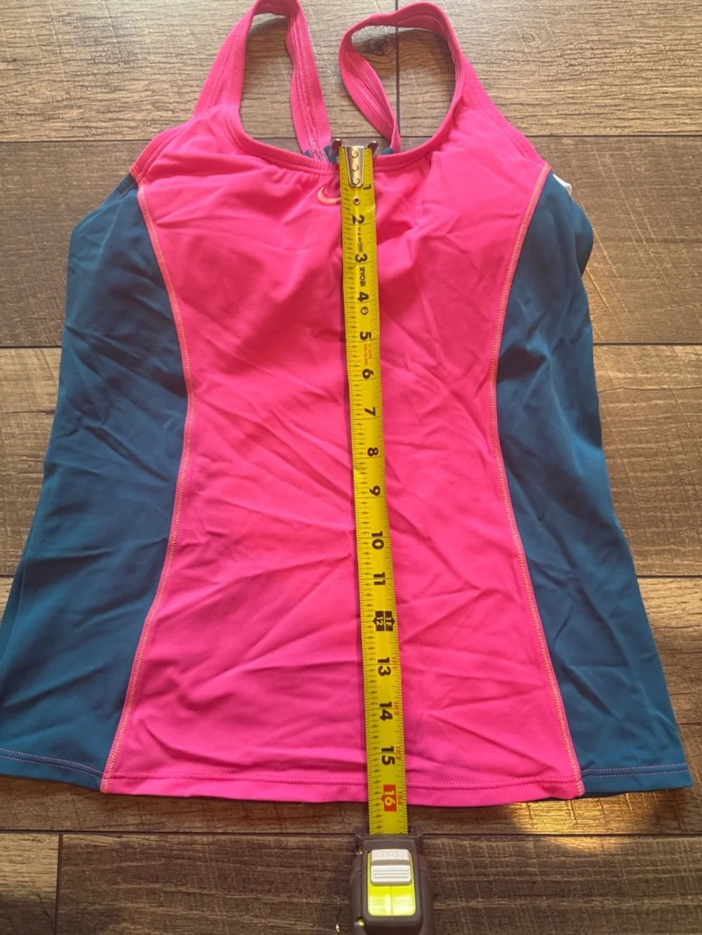 Nike Hot Pink and Teal Athletic Tankini Set - Picture 8 of 11